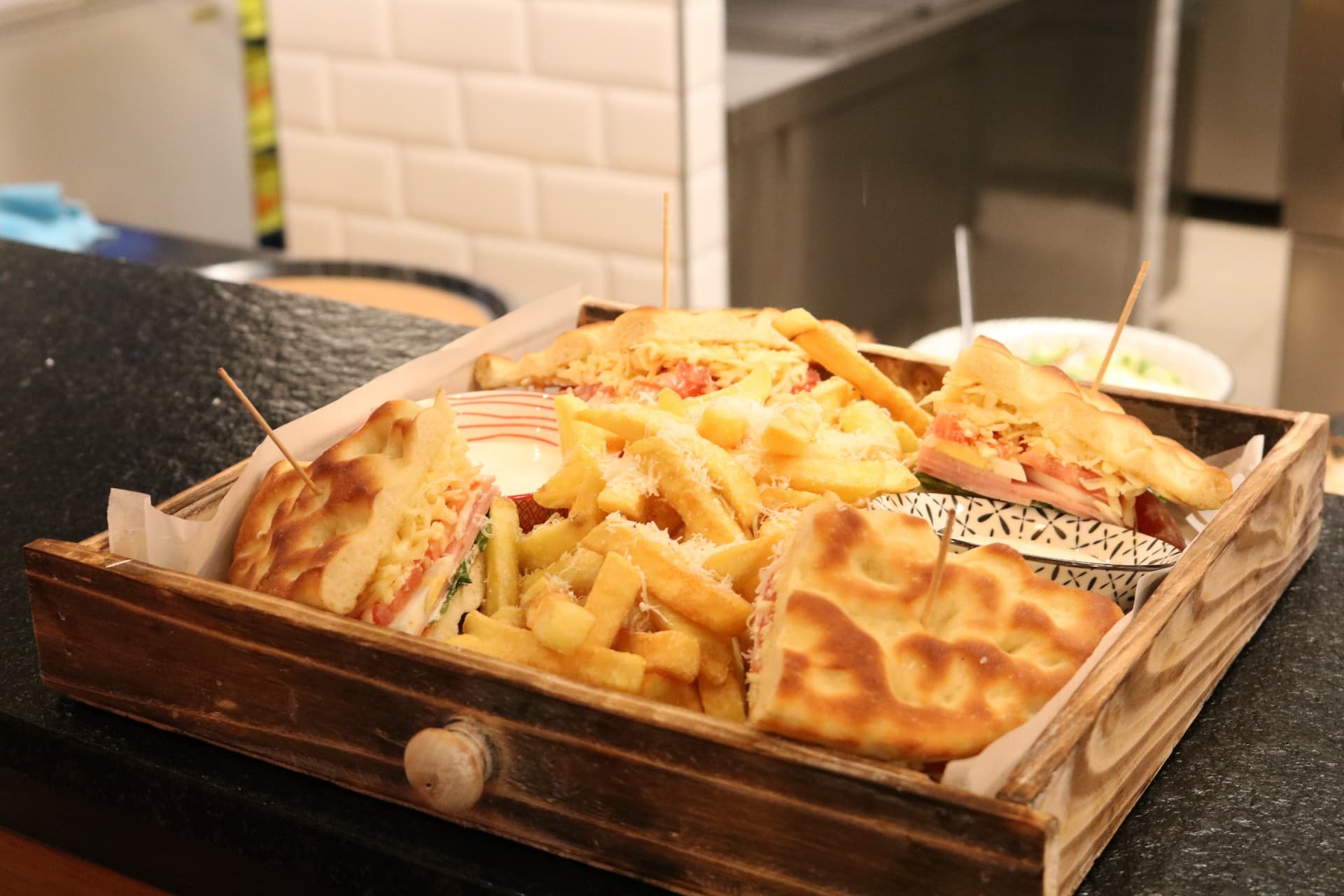 Club sandwich Pizza Greca